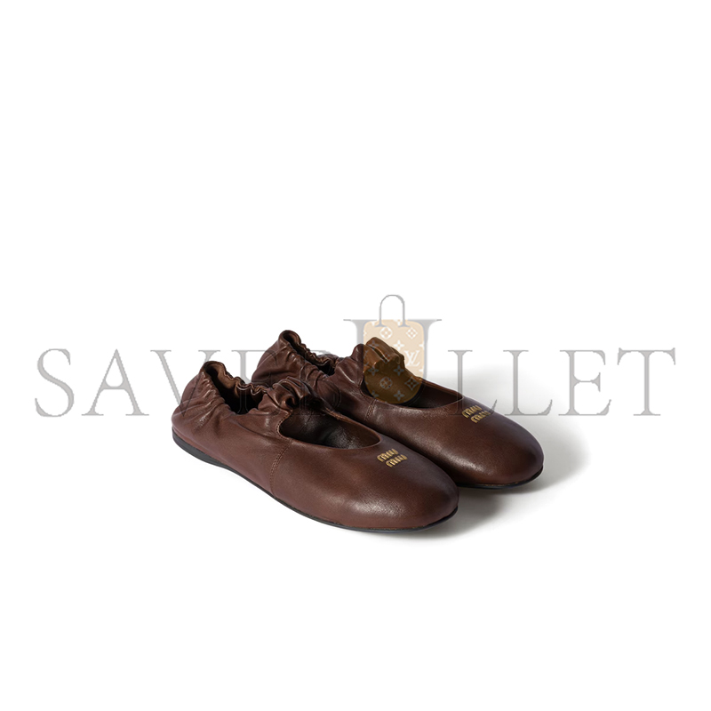 M1v M1v ruches nappa leather ballerinas 5f340e